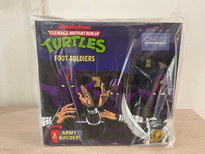 Mezco One:12 Collective TMNT Foot Soldiers Army Builder Set – Cartoon Version