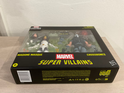Marvel Legends Series Madame Masque & Crossbones 2-Pack – Marvel Super-Villains Comics 6-Inch Action Figures - Exclusive