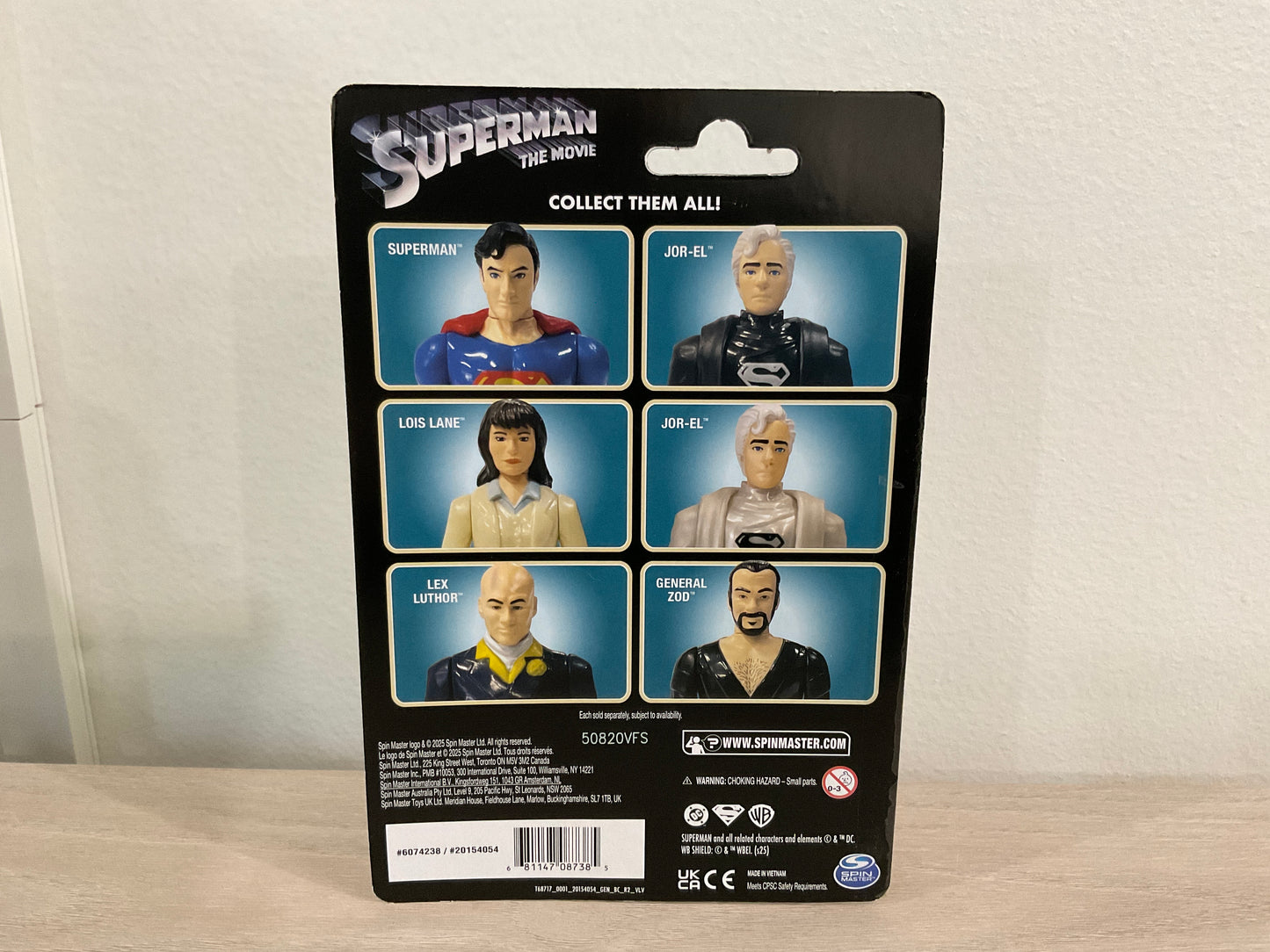 Spin Master DC Retro Jor-El (Black Robes) 3.75-Inch Action Figure – Superman: The Movie (1978)
