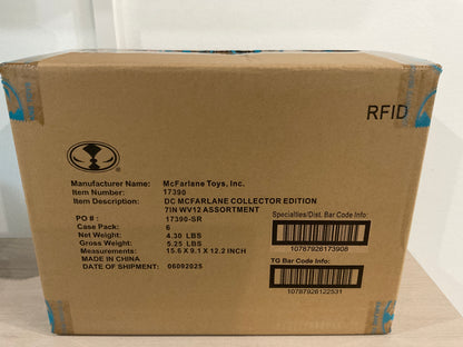 DC McFarlane Collector Edition Wave 12 – 7-Inch Scale Action Figure Case (Case of 6)