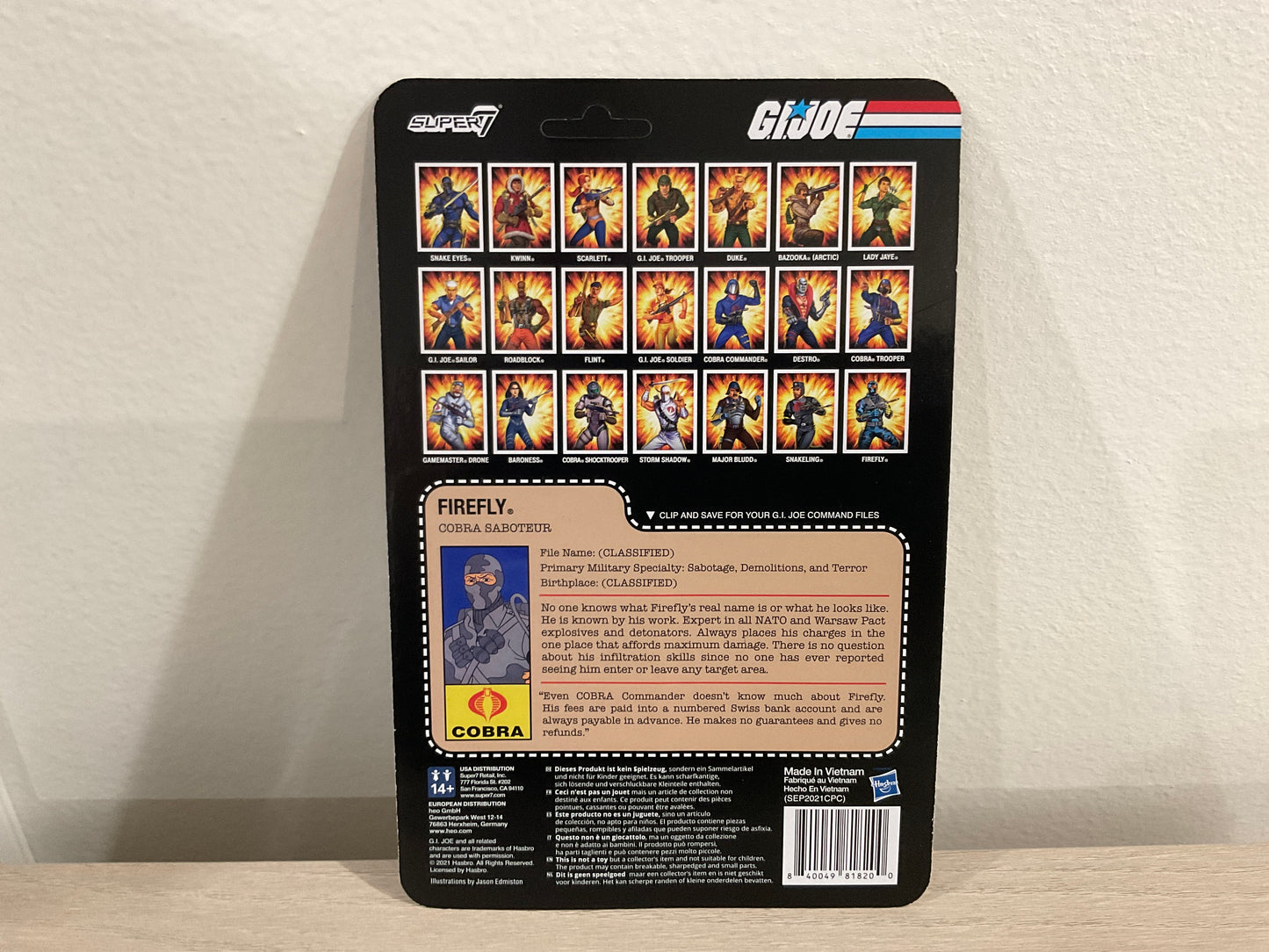 G.I. Joe Firefly (Comic Colors) ReAction 3.75-Inch Action Figure - UnPunched