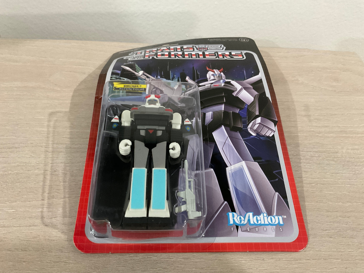 Super7 ReAction Transformers – Prowl 3.75-Inch Action Figure (Substandard 2)
