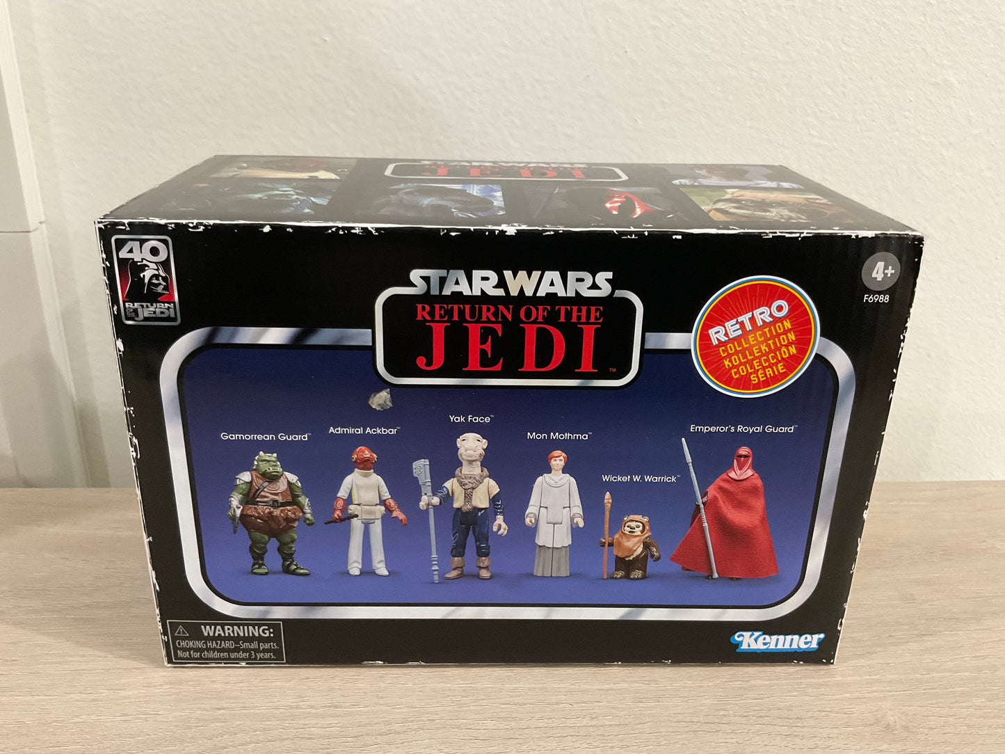 Star Wars Retro Collection Return of the Jedi Set of 6 3.75-Inch Figures Hasbro