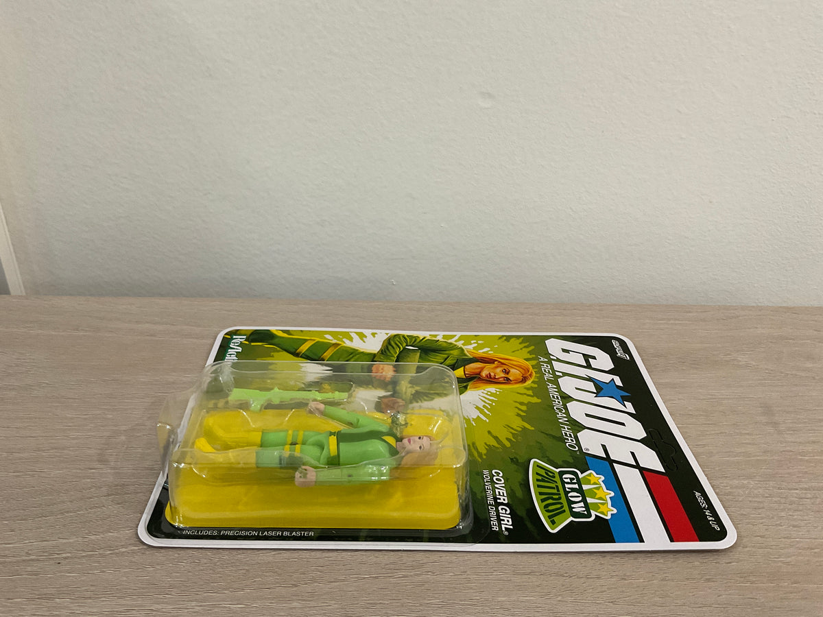 G.I. Joe Super7 ReAction+ Cover Girl (Glow Patrol - Green) 4" Action Figure