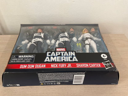 Marvel Legends Series S.H.I.E.L.D. 3-Pack – Dum Dum Dugan, Sharon Carter & Nick Fury Jr. 6" Figures (Damaged Packaging 5)