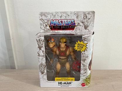 Masters of the Universe Origins He-Man Sketchbook Series 5.5-Inch Action Figure Mattel