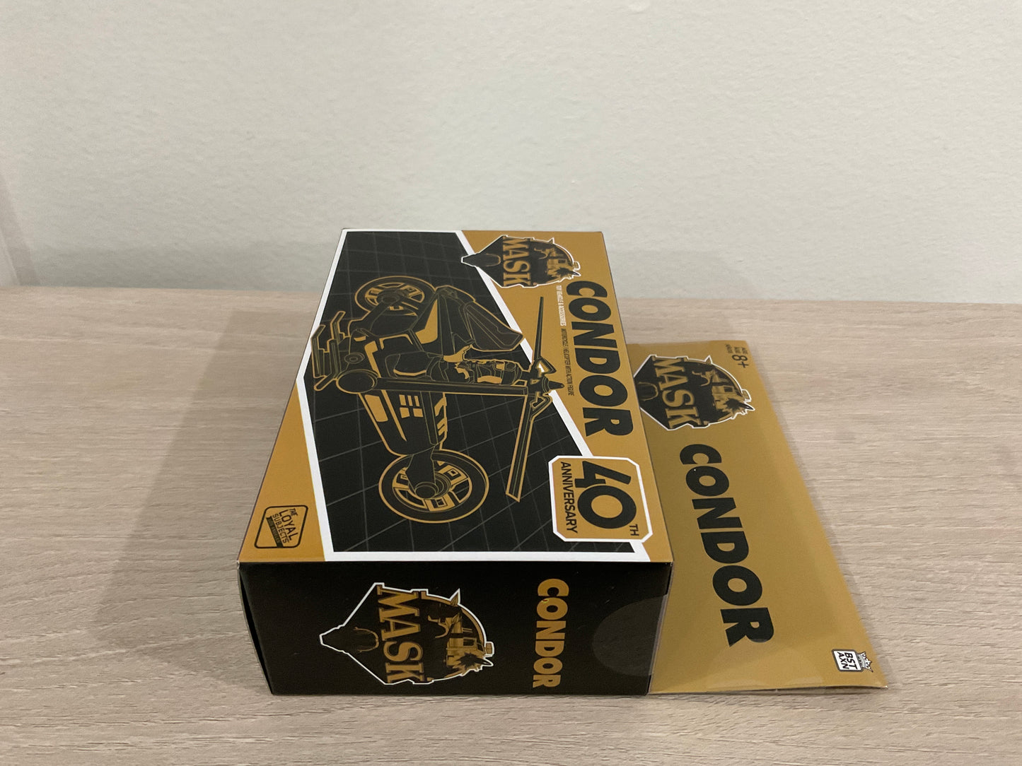 M.A.S.K. 40th Anniversary Condor Black & Gold Transforming Vehicle with Brad Turner