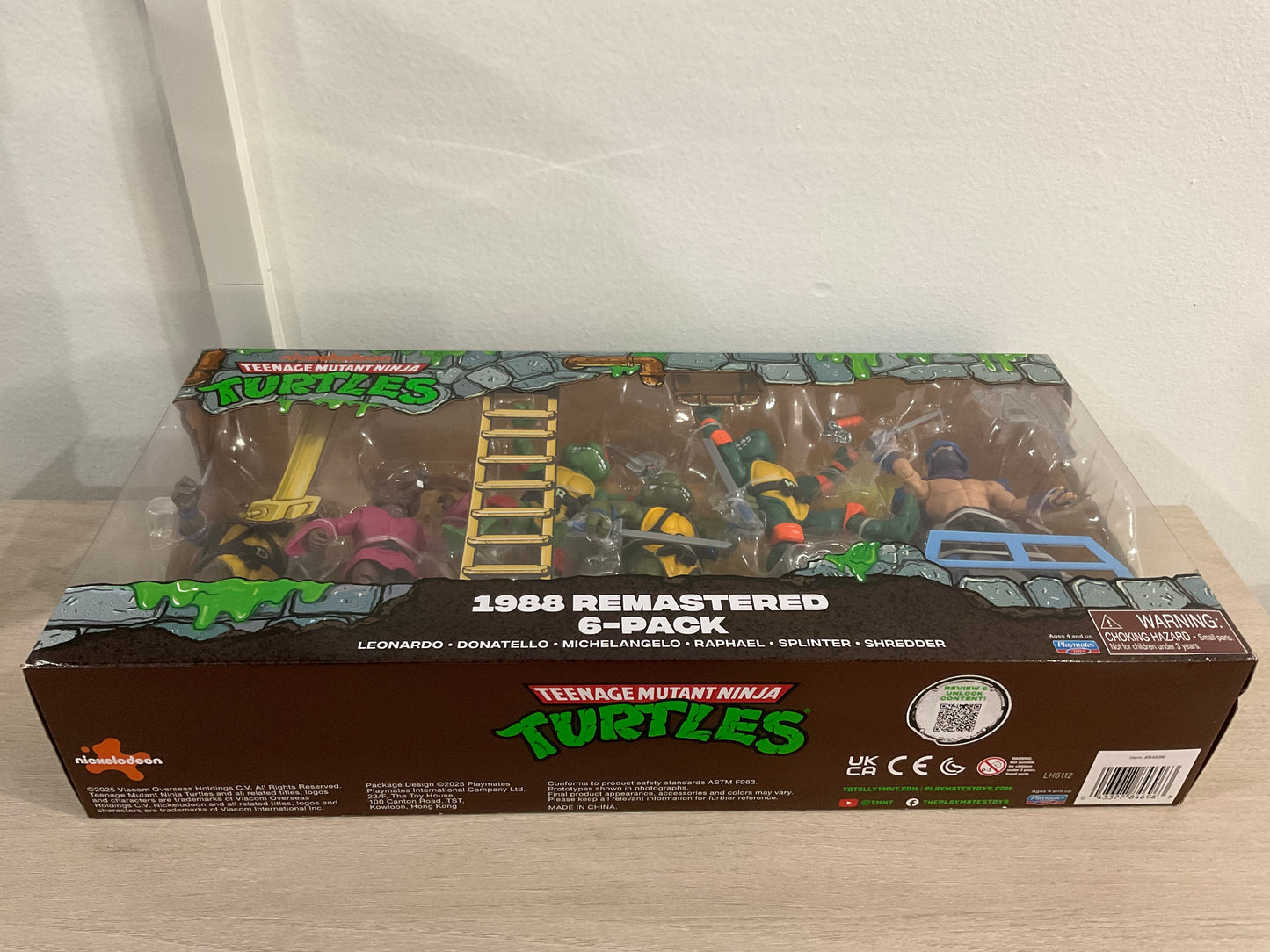 Teenage Mutant Ninja Turtles Classic 1988 Remastered Action Figure 6-Pack