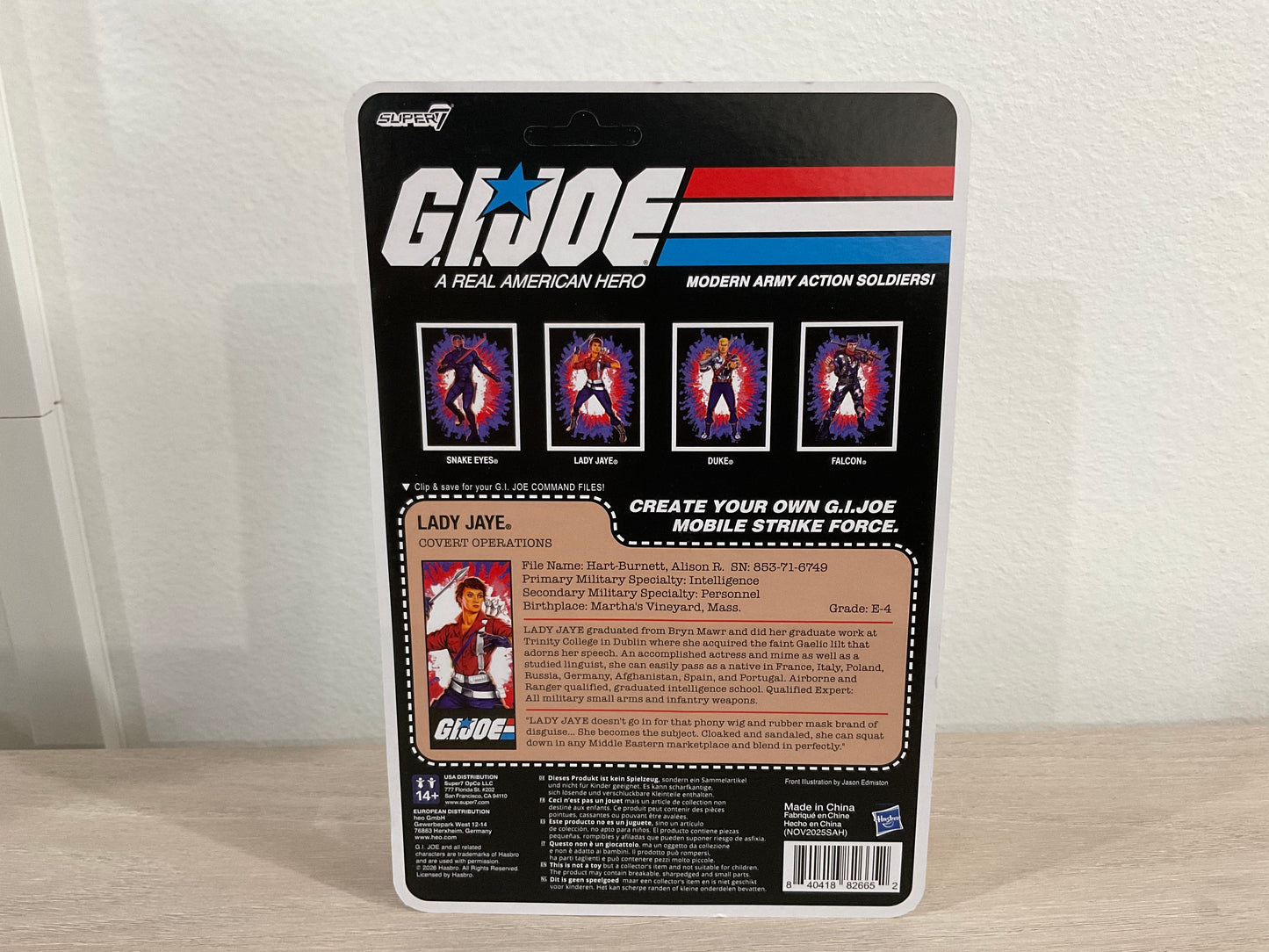 G.I. Joe Lady Jaye (America's 250th Anniversary) 3 3/4-Inch ReAction+ Figure