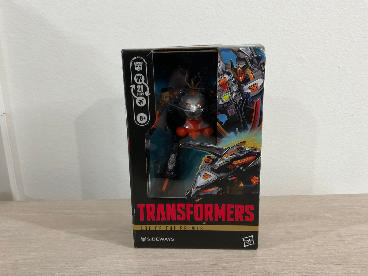 Transformers Age of the Primes Sideways Deluxe Class – Substandard Box