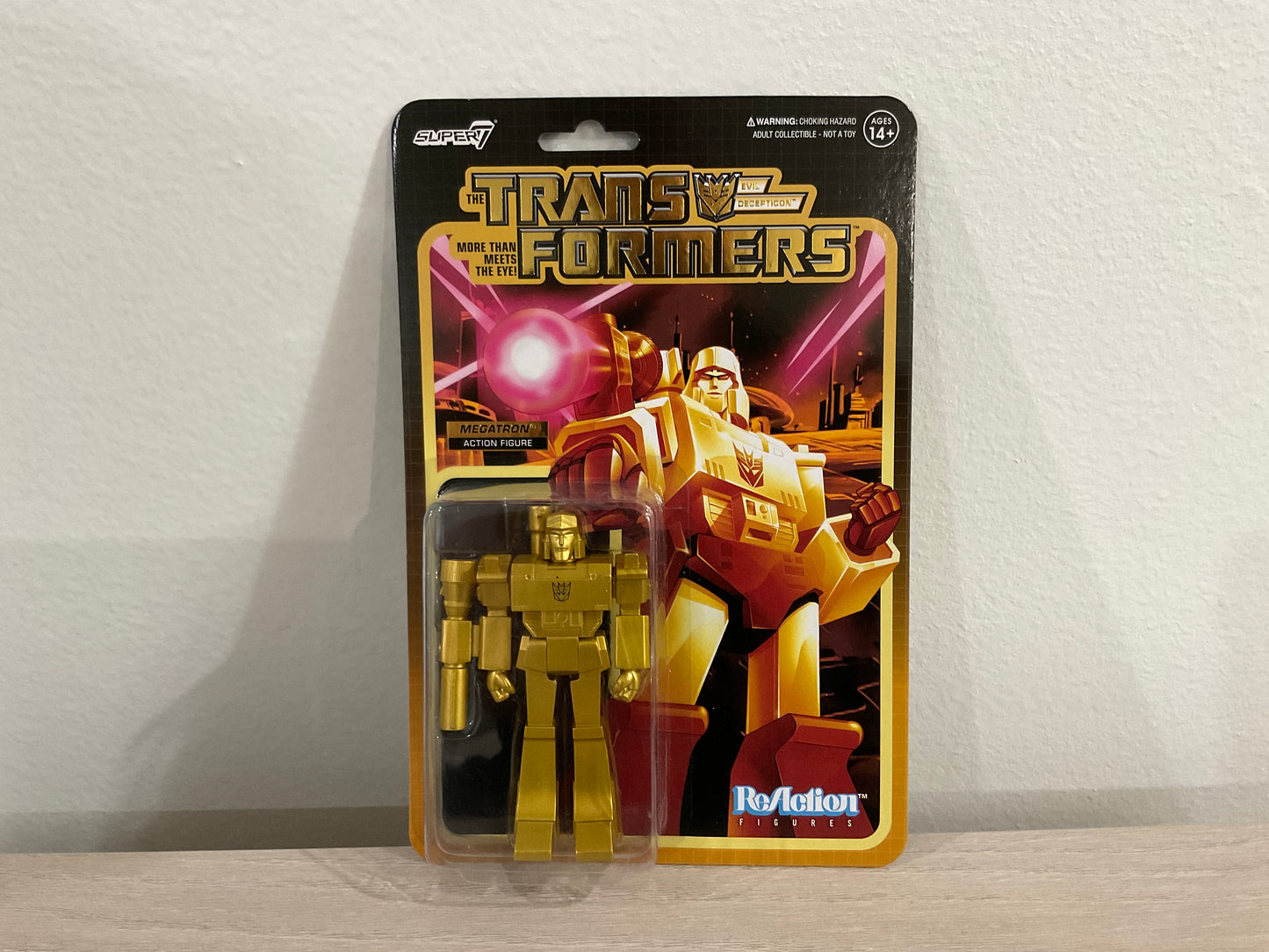 Transformers ReAction Figures Wave 1 Megatron (Golden Lagoon) Action Figure