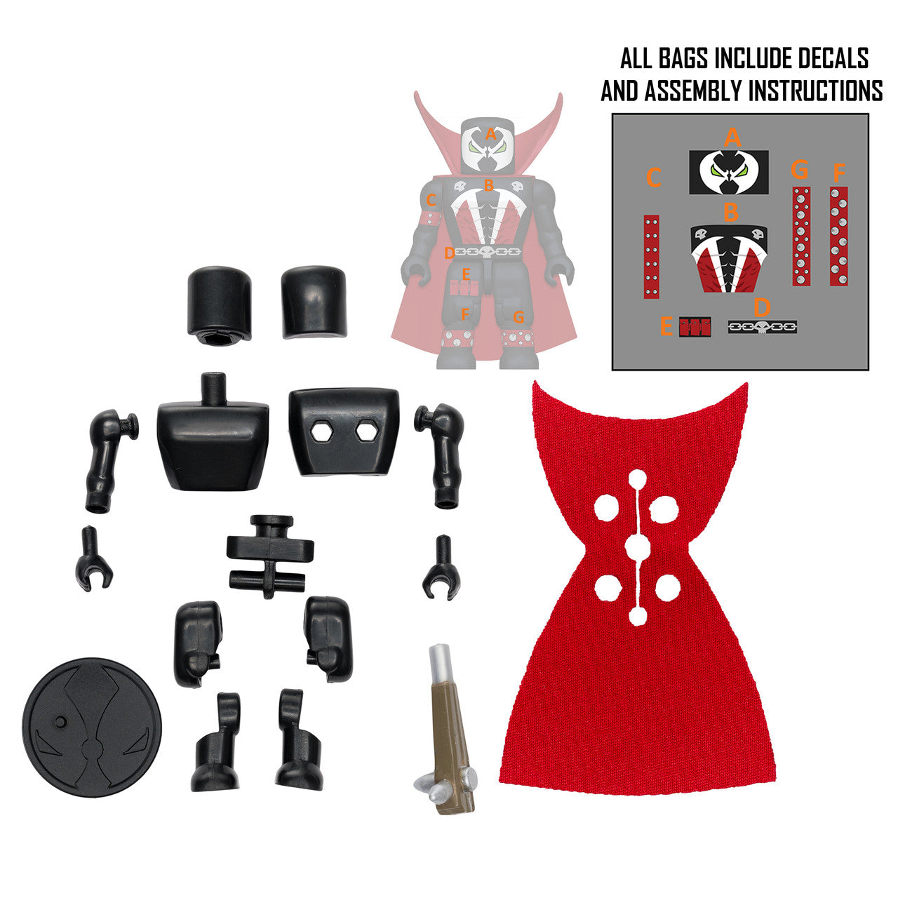 Spawn Construct-a-Figure Series 1 Mini-Figure Blind Bag Case of 36 – McFarlane Toys