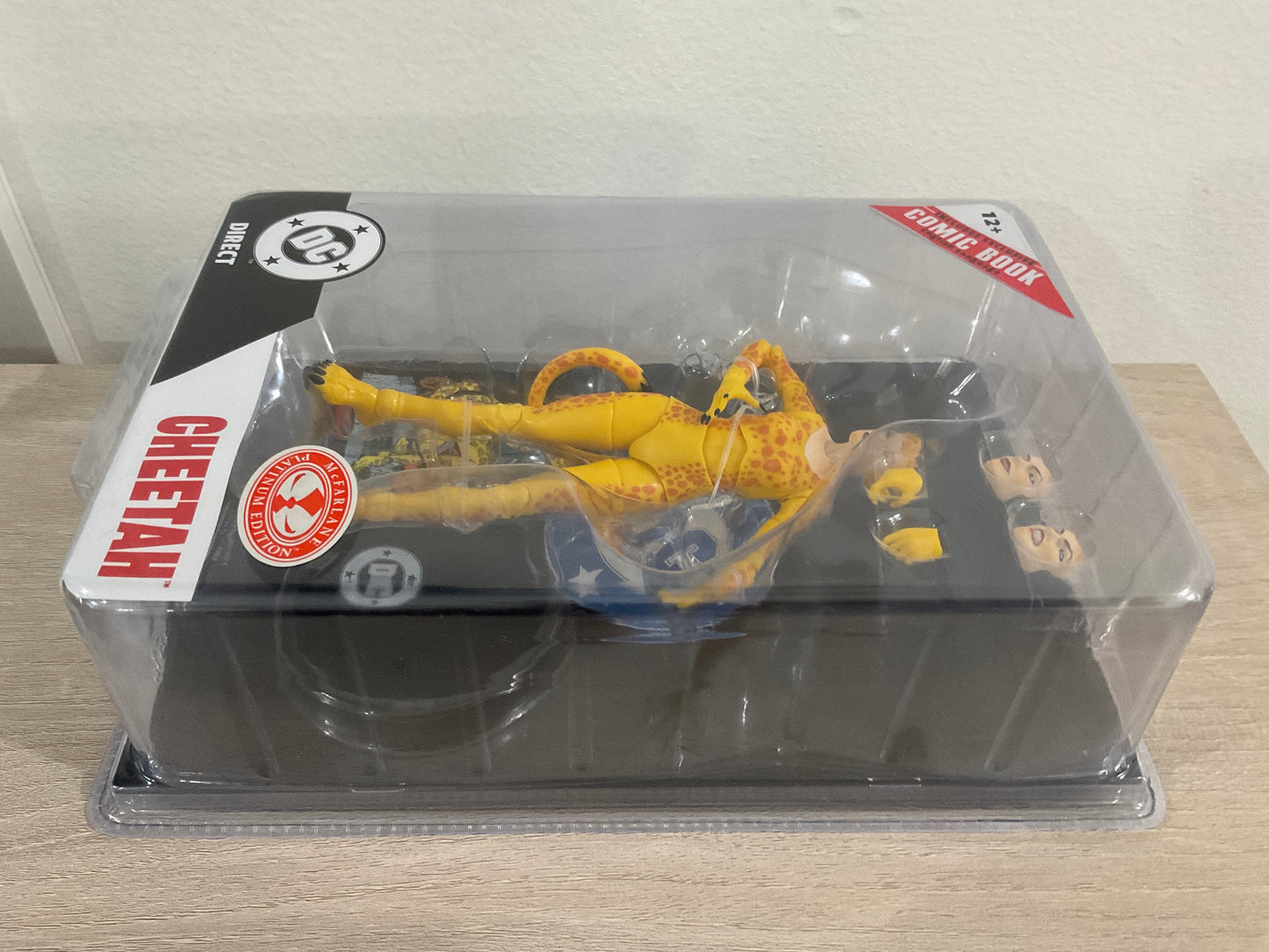 Cheetah (DC Direct Page Punchers: Crisis on Infinite Earths) 7-Inch Action Figure w/ Comic – Red Platinum Edition – McFarlane Toys