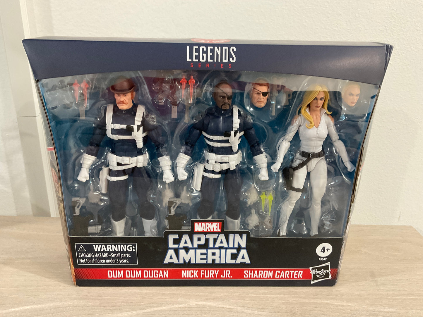 Marvel Legends Series S.H.I.E.L.D. 3-Pack – Dum Dum Dugan, Sharon Carter & Nick Fury Jr. 6" Figures (Damaged Packaging 6)