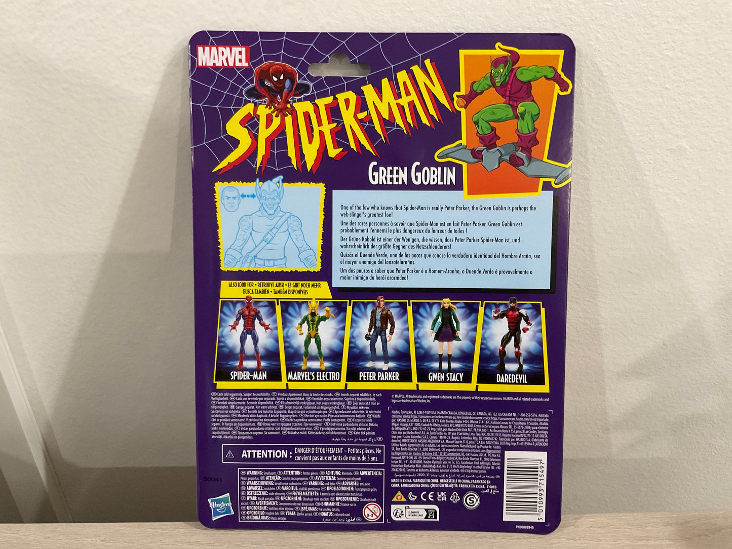 Spider-Man Retro Marvel Legends Green Goblin 6-Inch Action Figure (Reissue)