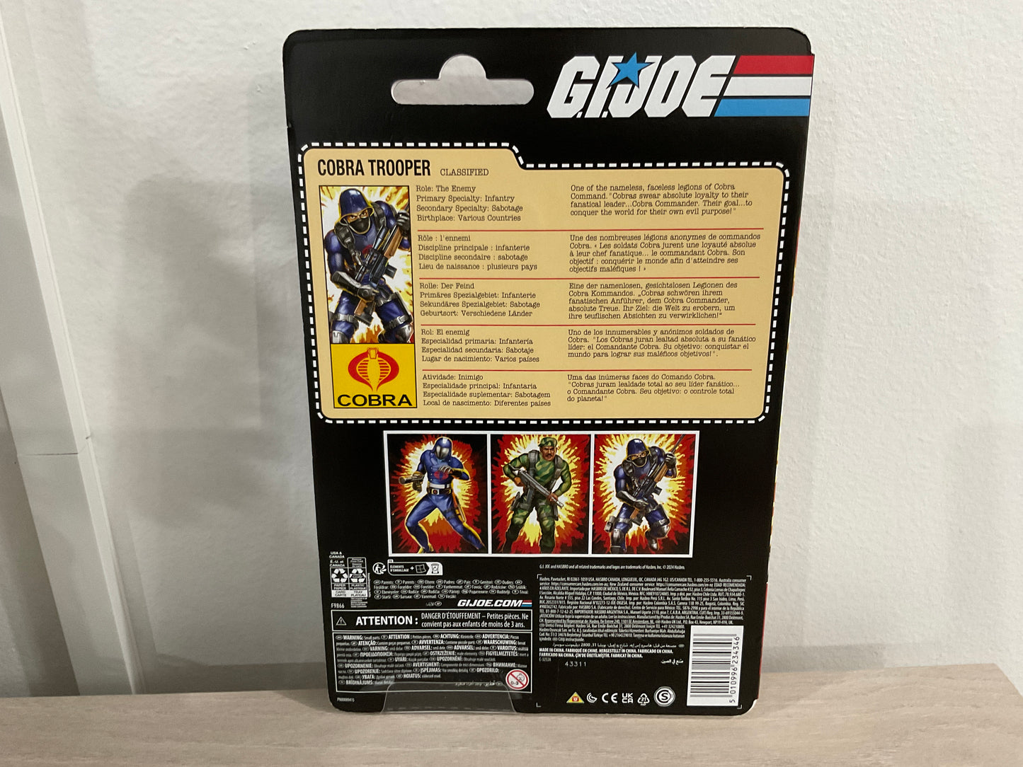 G.I. Joe Classified Series Retro Cardback – Cobra Trooper 6" Action Figure