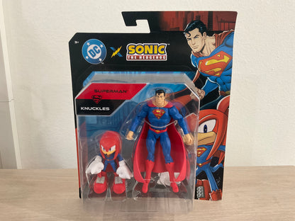 Sonic x DC Knuckles as Superman & Superman Ultimate Hero Pack 2-Piece Action Figure Set