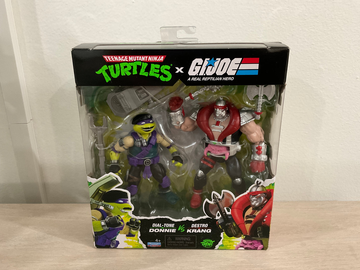 Teenage Mutant Ninja Turtles x G.I. Joe Dial-Tone x Donatello vs. Destro x Krang Action Figure Set