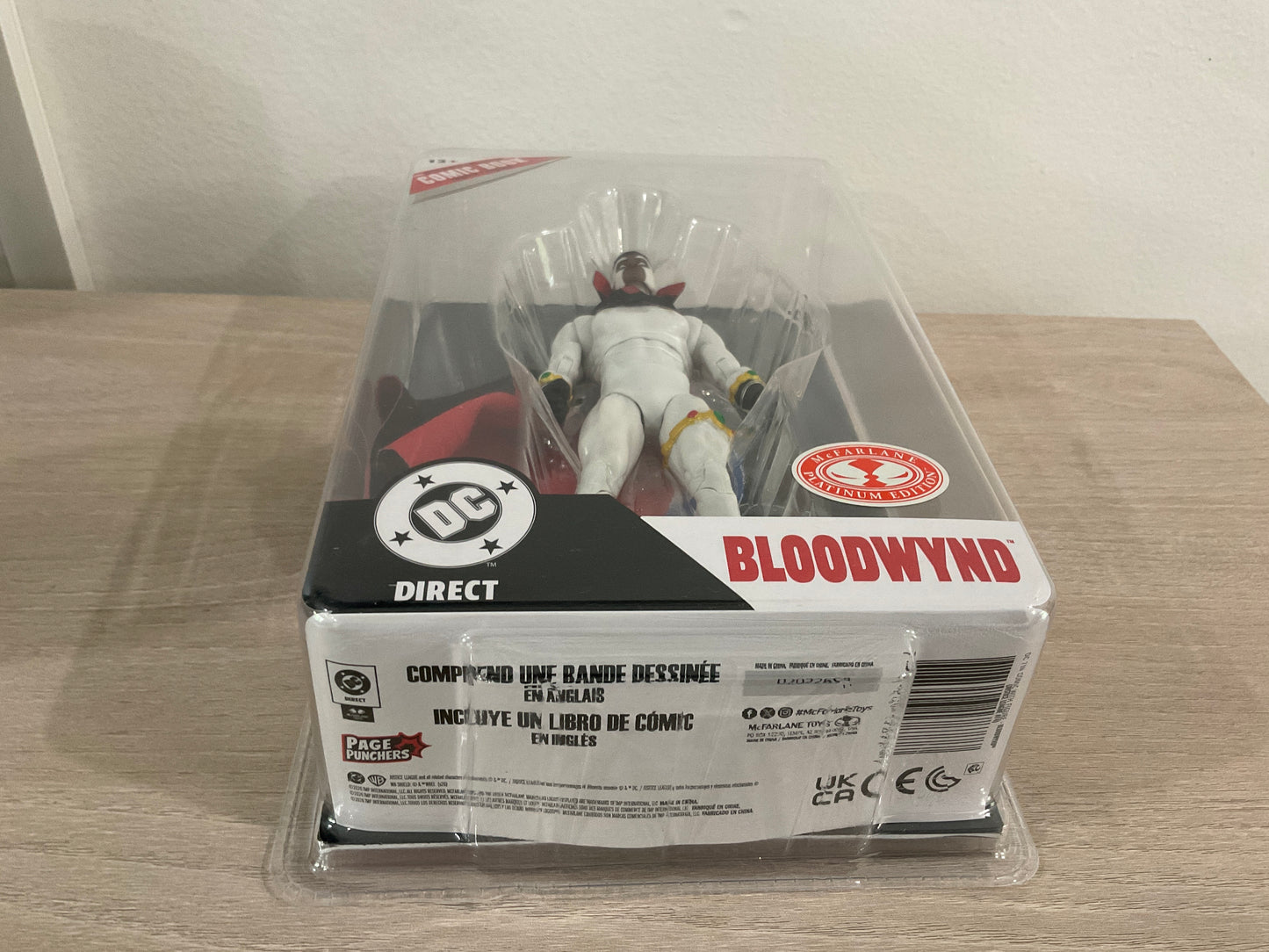 McFarlane DC Page Punchers Bloodwynd Red Platinum Edition Justice League #77 7-Inch Figure