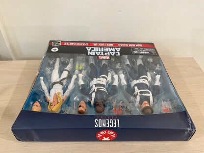 Marvel Legends Series S.H.I.E.L.D. 3-Pack – Dum Dum Dugan, Sharon Carter & Nick Fury Jr. 6" Figures (Damaged Packaging 4)