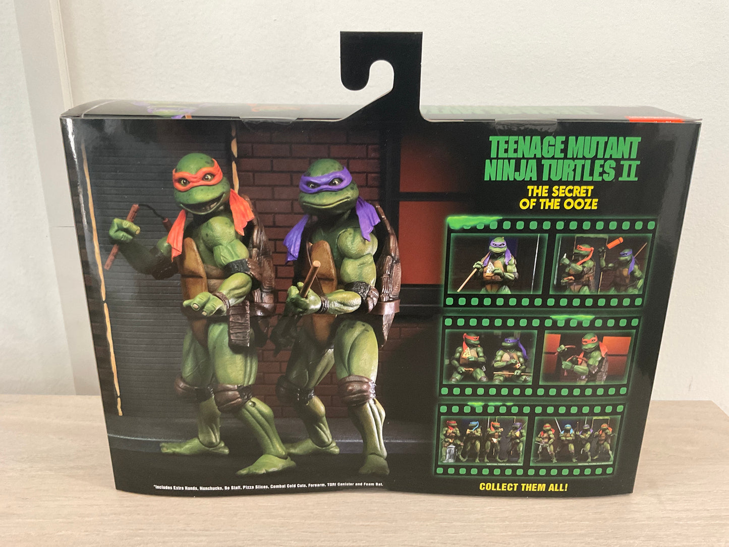 TMNT Secret of the Ooze Donatello & Michelangelo 7-In 2-Pack NECA
