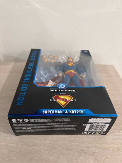 DC Multiverse Superman w/ Krypto – Deluxe Theatrical 7" Figure