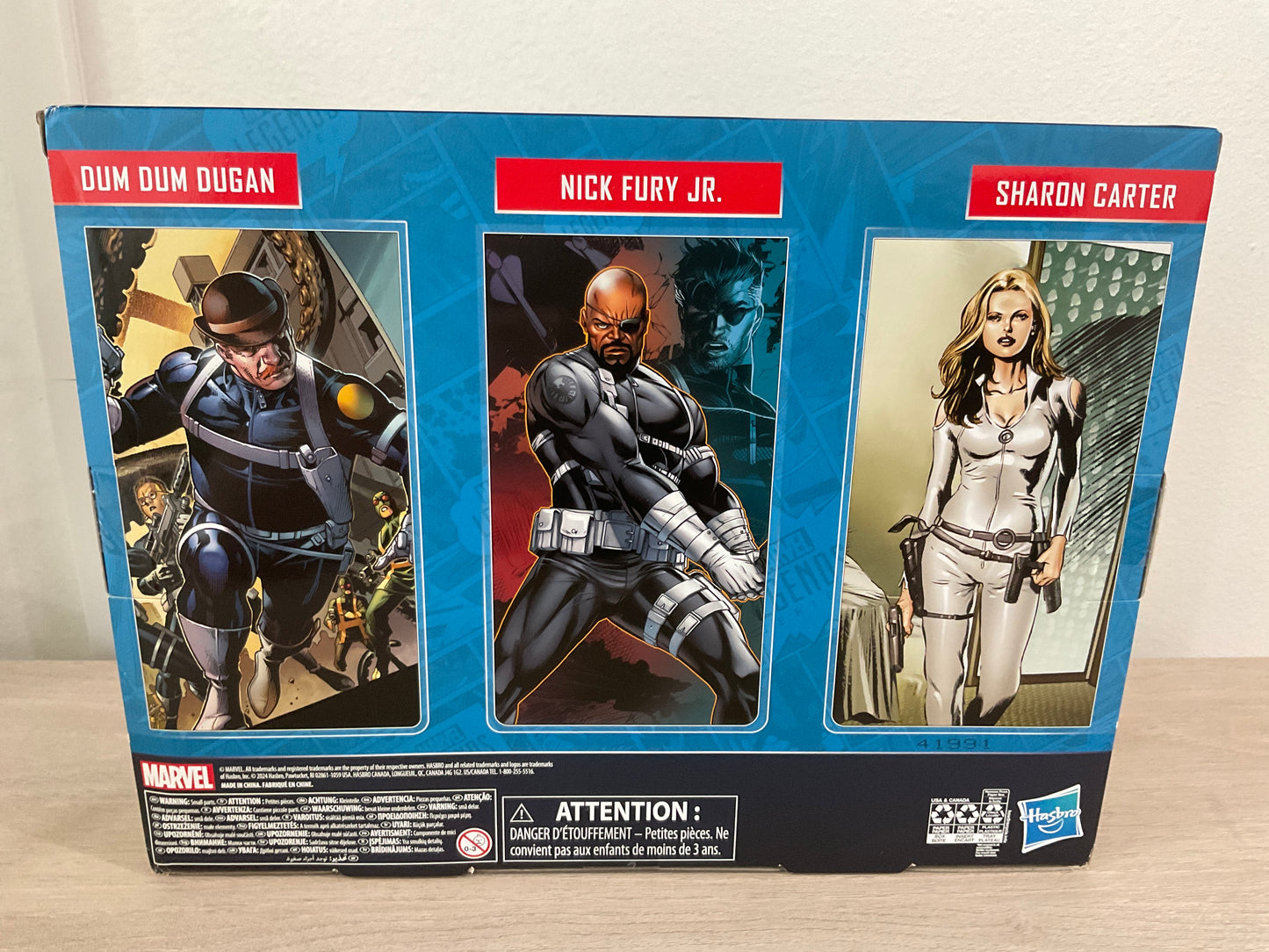 Marvel Legends Series S.H.I.E.L.D. 3-Pack – Dum Dum Dugan, Sharon Carter & Nick Fury Jr. 6" Figures (Damaged Packaging 5)