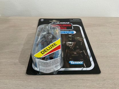 Star Wars The Vintage Collection The Mandalorian & Grogu Deluxe 3.75-Inch Action Figure Substandard Card