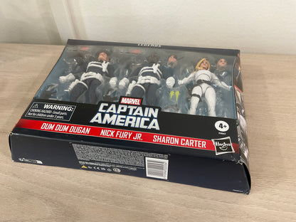 Marvel Legends Series S.H.I.E.L.D. 3-Pack – Dum Dum Dugan, Sharon Carter & Nick Fury Jr. 6" Figures (Damaged Packaging 5)