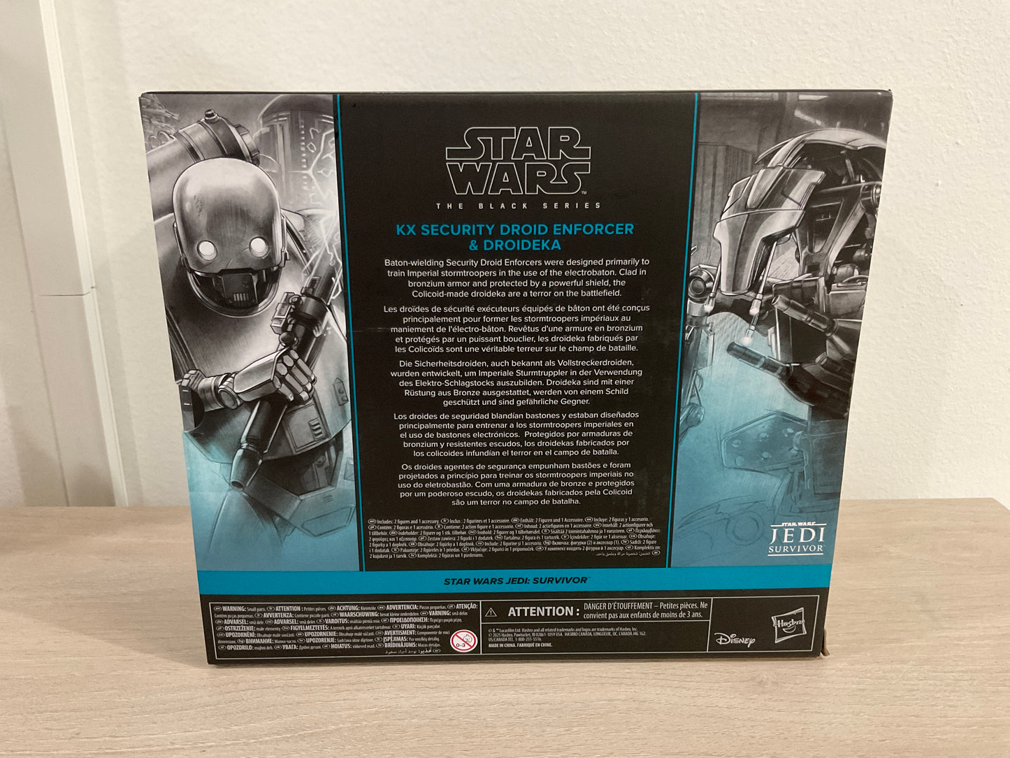 Star Wars The Black Series KX Security Droid Enforcer & Droideka – Jedi: Survivor Gaming Greats 6-Inch Action Figure 2-Pack