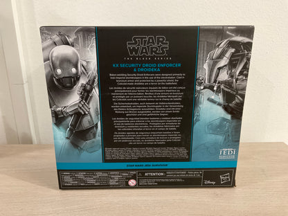 Star Wars The Black Series KX Security Droid Enforcer & Droideka – Jedi: Survivor Gaming Greats 6-Inch Action Figure 2-Pack