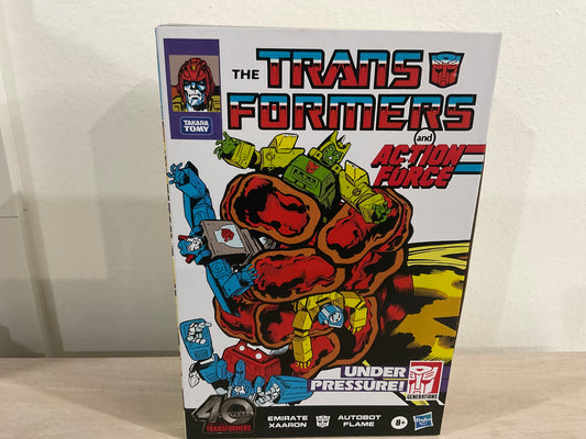 Transformers Generations 40th Anniversary Autobot Flame & Emirate Xaaron Comic Edition Exclusive Two-Pack (Substandard 2)