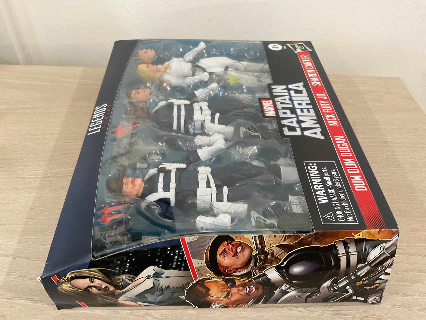 Marvel Legends Series S.H.I.E.L.D. 3-Pack – Dum Dum Dugan, Sharon Carter & Nick Fury Jr. 6" Figures (Damaged Packaging 3)