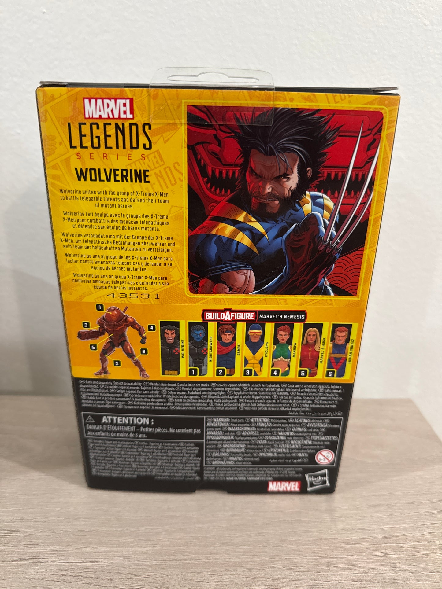 Marvel Legends X-Men Wolverine 6-Inch Action Figure (Build-A-Figure Nemesis)