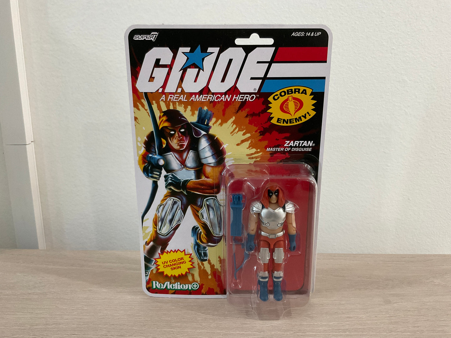 G.I. Joe Super7 ReAction+ Zartan (Comic) 4" Action Figure - Punched Card