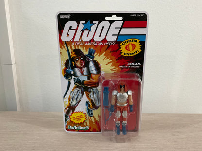 G.I. Joe Super7 ReAction+ Zartan (Comic) 4" Action Figure - Punched Card