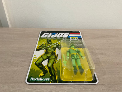 G.I. Joe Super7 ReAction+ Snake Eyes (Glow Patrol - Green) 4" Action Figure