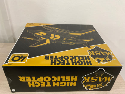 M.A.S.K. 40th Anniversary High Tech Helicopter Black & Gold Transforming Vehicle Set
