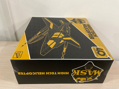 M.A.S.K. 40th Anniversary High Tech Helicopter Black & Gold Transforming Vehicle Set