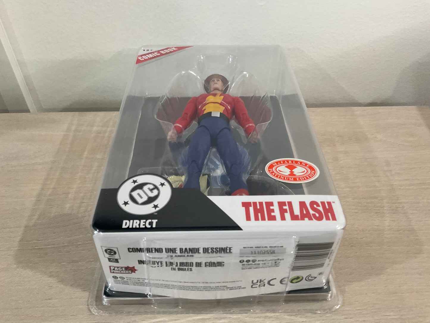 McFarlane Toys DC Page Punchers Jay Garrick (The Flash #123) Red Platinum Edition