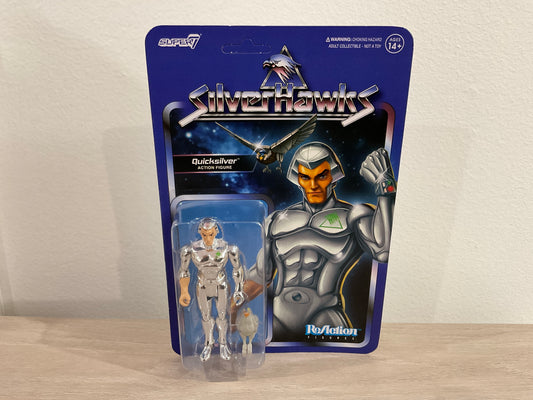 Super7 SilverHawks ReAction Wave 1 Quicksilver (Toy Version) 3.75-Inch Action Figure