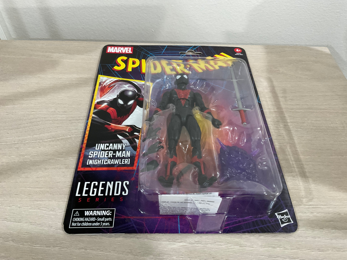 Marvel Legends Uncanny Spider-Man (Nightcrawler) Retro Cardback 6-Inch Action Figure