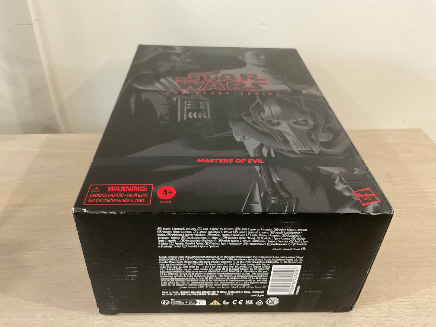 Star Wars Black Series Masters of Evil 3-Pack Vader Thrawn Grievous (Substandard Box)