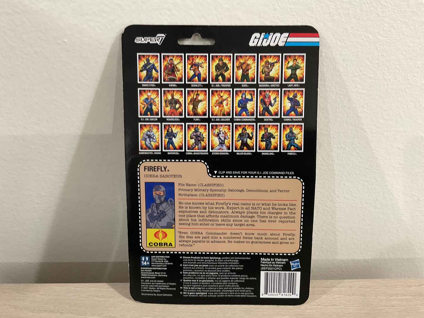 G.I. Joe Firefly (Comic Colors) ReAction 3.75-Inch Action Figure - Punched