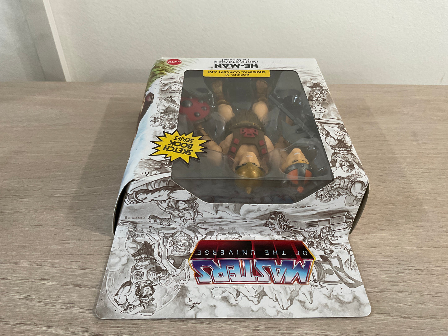 Masters of the Universe Origins He-Man Sketchbook Series 5.5-Inch Action Figure Mattel