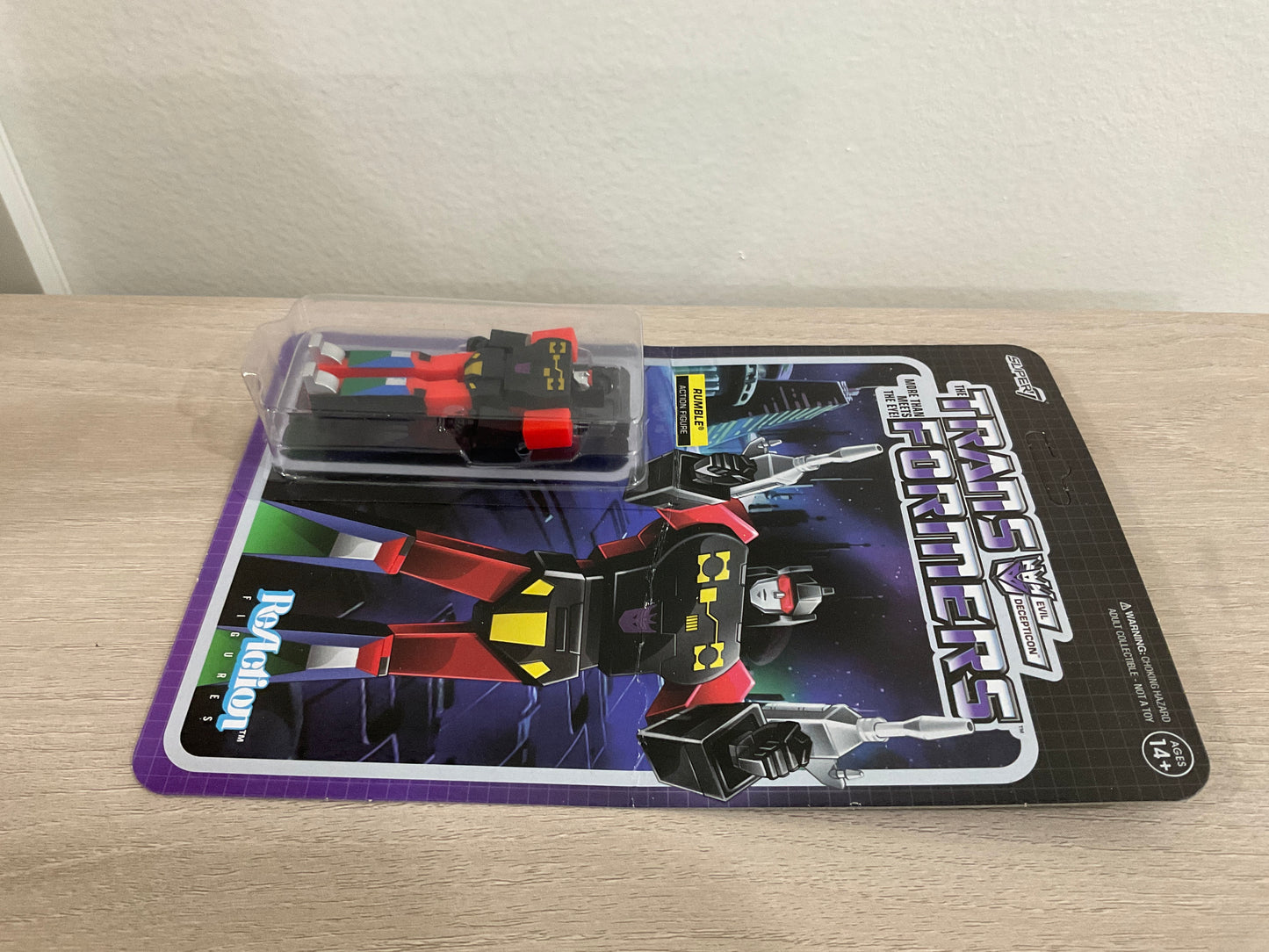 Super7 ReAction Transformers – Rumble (Red) 3.75-Inch Action Figure (Substandard)