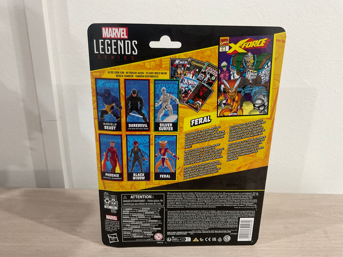 Marvel Legends Series Feral (X-Force & X-Men Comics-Inspired) – 6-Inch Action Figure - Substandard Card 4