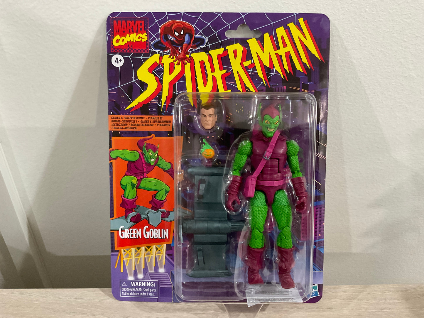 Spider-Man Retro Marvel Legends Green Goblin 6-Inch Action Figure (Reissue)