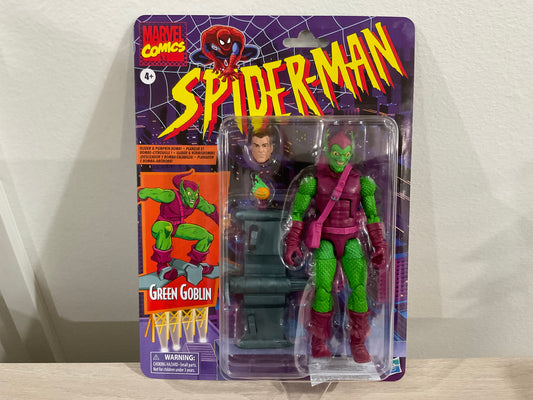 Spider-Man Retro Marvel Legends Green Goblin 6-Inch Action Figure (Reissue)