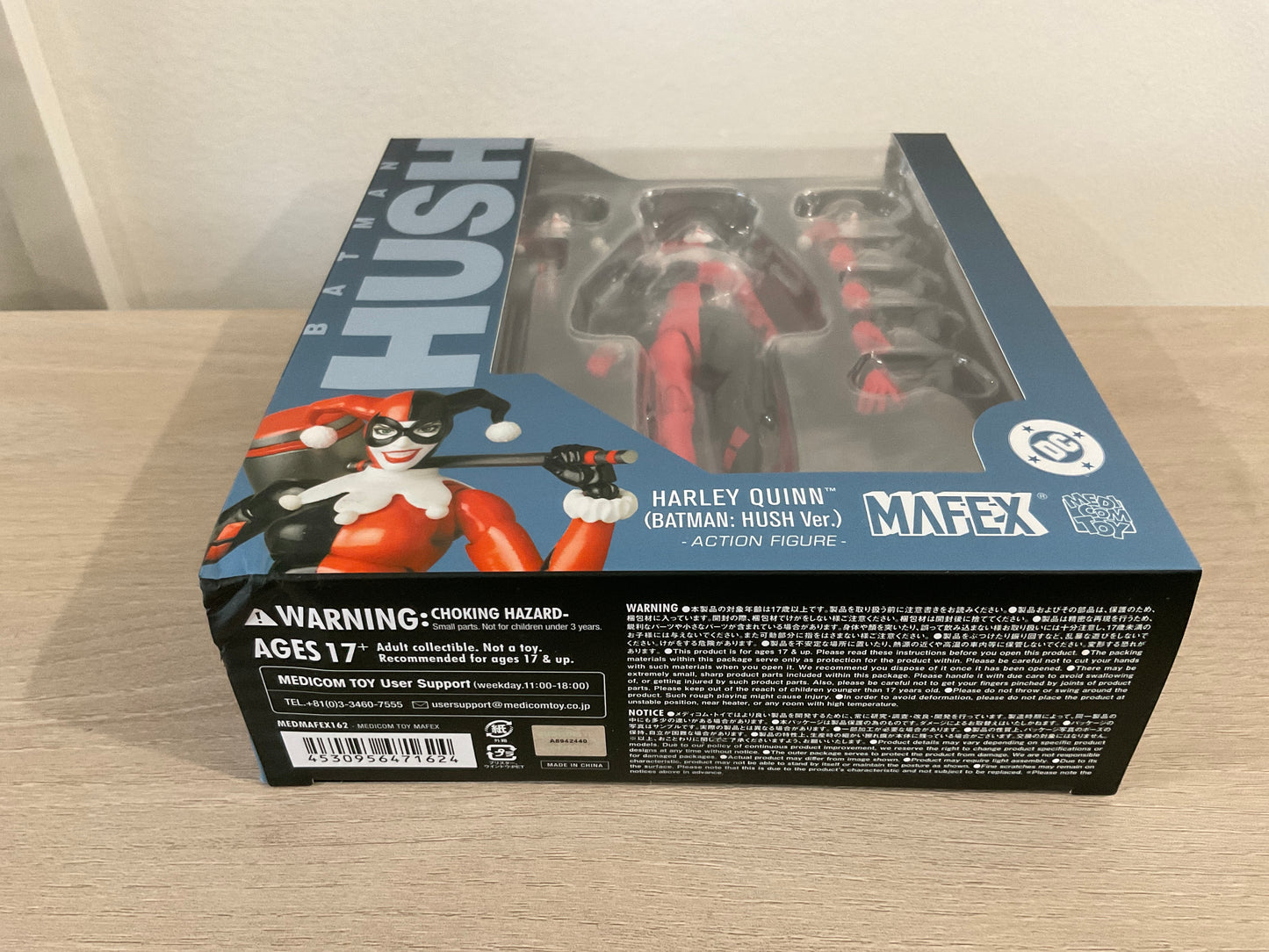MAFEX No.162 Harley Quinn Batman Hush Reissue 6-In Figure Medicom (Substandard Box)